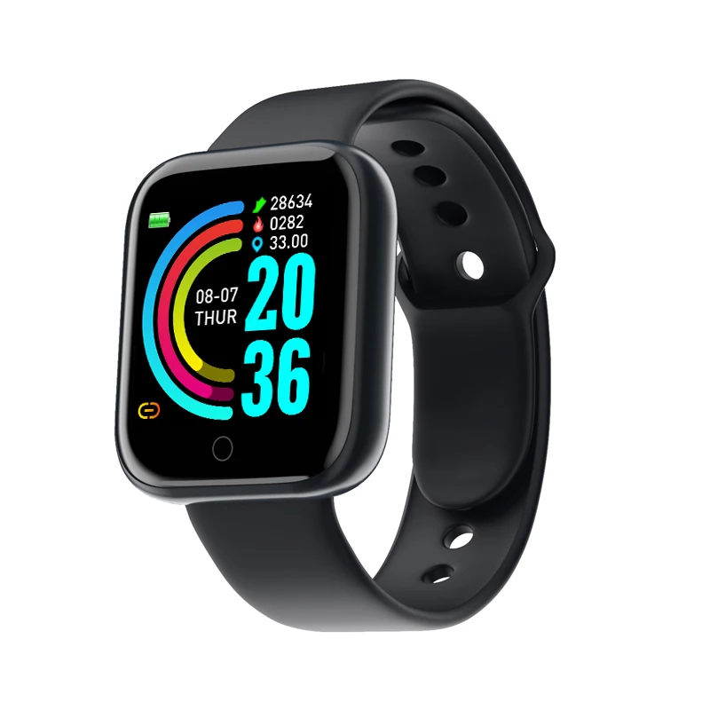  Горячие продукты 2021 последние relojes D20 smartwatch монитор сердечного ритма кровяное давление y68 Смарт-часы