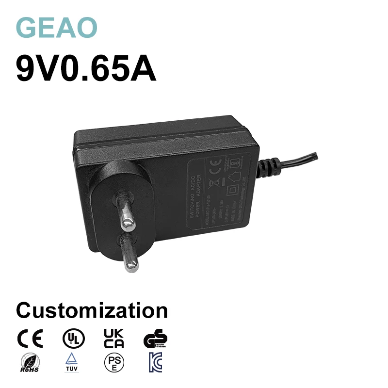 9V 0.65A Portable Energy Storage Set Top Light Air Purifier Massage Instrument 3v 5v 12v 24v 1a 2a 3a 5a Power Adapter