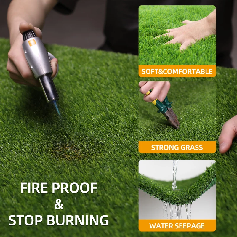 High quality simulated lawn production high quality artificial grass price / for football lawn / garden and sports floor