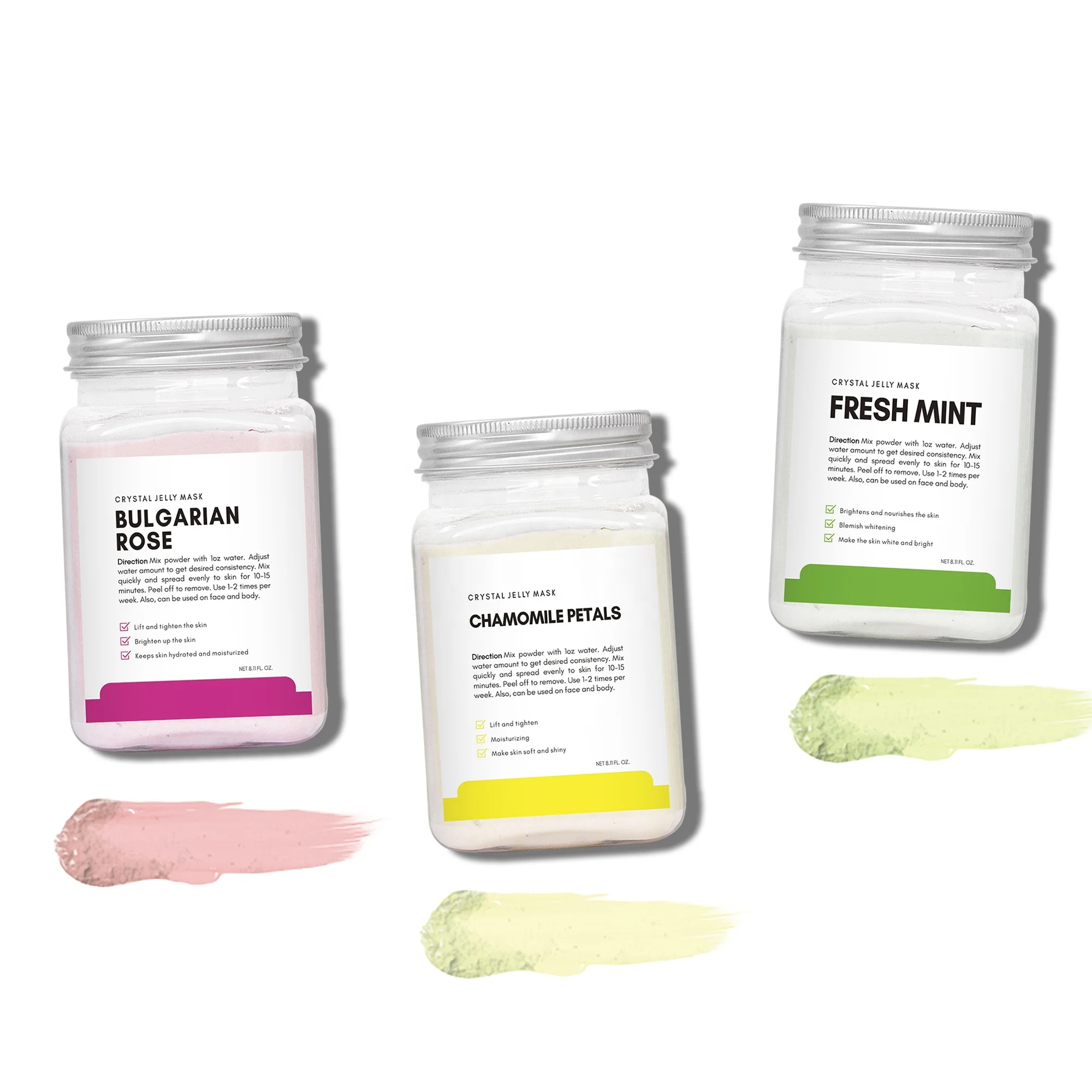 Skincare OEM 50 Flavors Hyaluronic Acid Jelly  Brightening Peel Off Hydrojelly Mask Hydro Jelly Face Mask Powder Jelly Mask