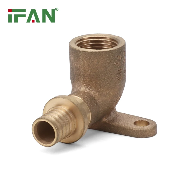 IFAN Forged Plumbing Water Fitting Thread Copper Elbow Tee Joint Brass Pipe Fitting 1/2-2 Inch Plumbing Brass Fitting