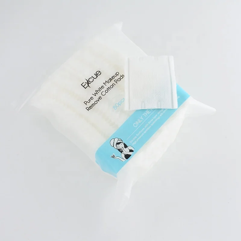 Cotton Pads Organic Makeup Remover Cotton Rounds Microfiber Facial Cleaning Pads Non Woven Accept OEM