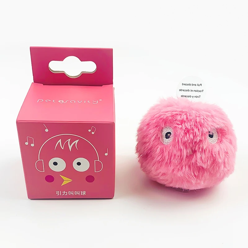 Soft Designer Tpr Friendly Smart Interactive Pet Cute Squeaky Ball Plush Chew Toys Cat Catnip Toy