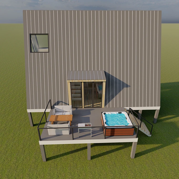 Shipping Modern design luxury triangle shape prefab homes houses tiny prefab container house prefabricated modular home