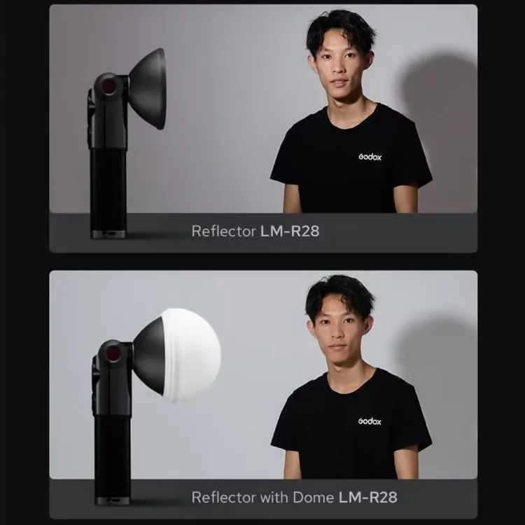 NEW Godox LM-R28 Silicone Dome Reflector Diffuser for Godox Lux Master Retro Camera Flash
