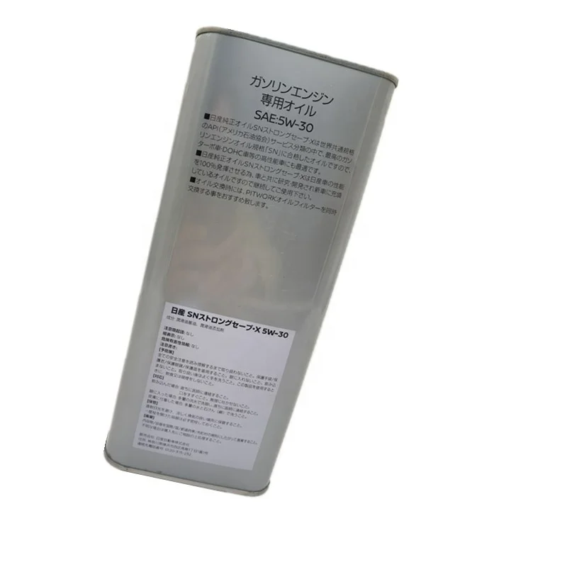 Nissan SN5W30 Full Synthetic Oil Lubricating Iron Can 4L