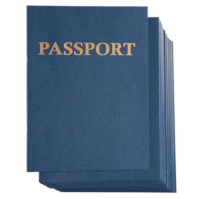 Digital Customized Leather Fake Passport Size Booklet Paper Cover Printing Carton Box OEM Offset Printing Brochure Custom Size