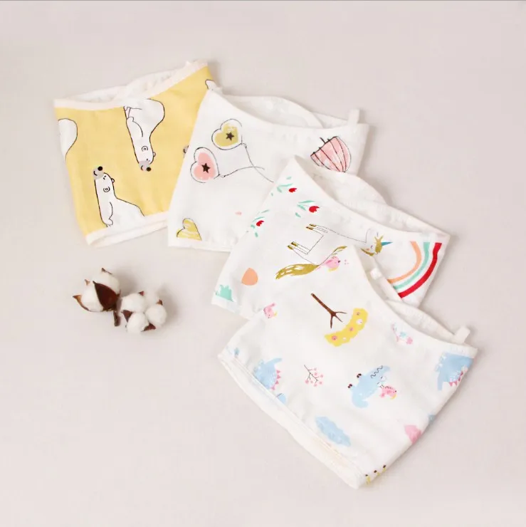 
Amazon hot selling Wholesale Ultra Soft Baby Burpy Bib Muslin Burp Cloth Bamboo Cotton 6Layers Bibs 