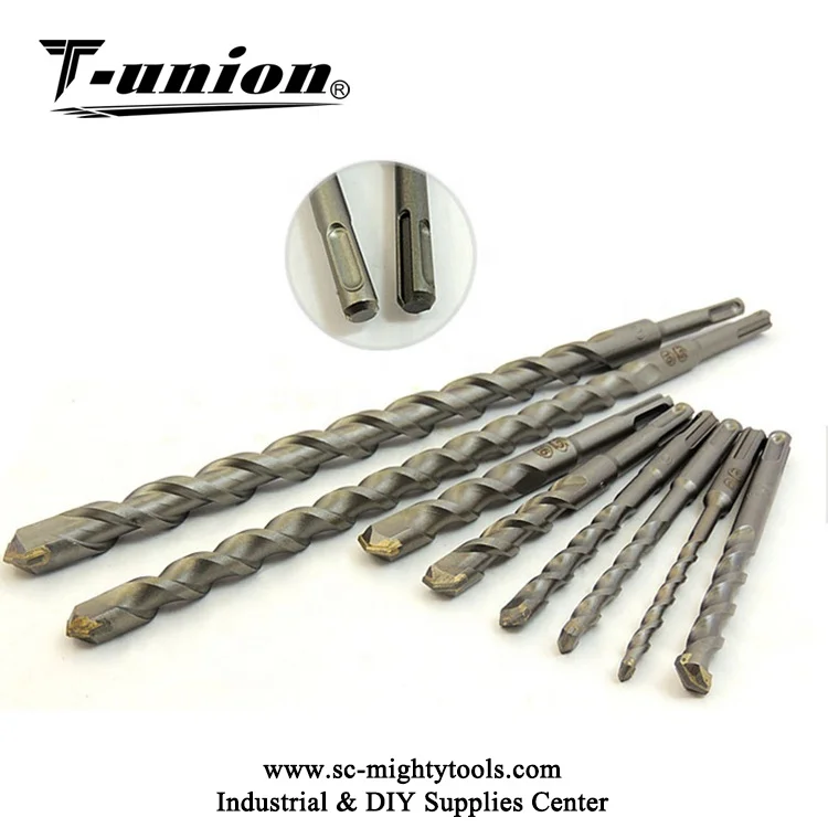 6PCS Carbide Tip SDS Plus Shank 5 to 10mm Electric Hammer Drill Bit Set