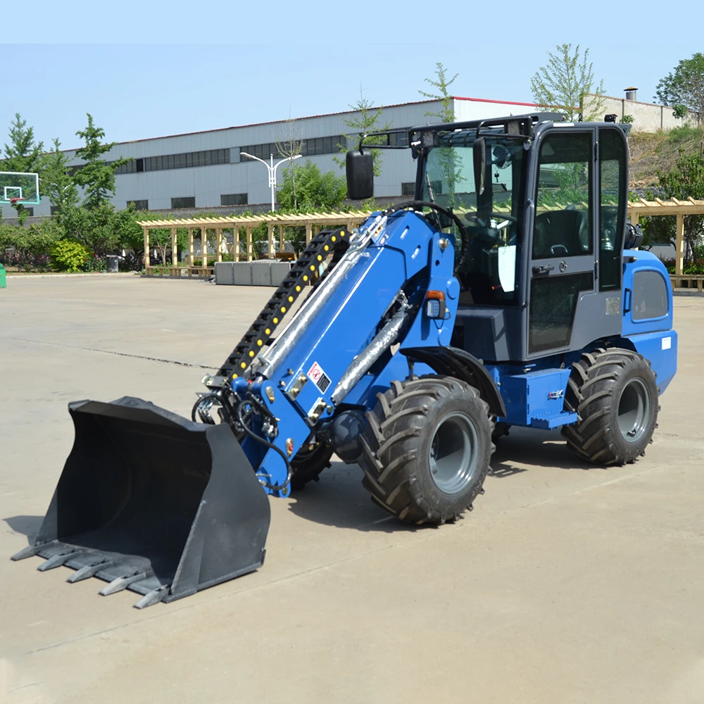 Shandong Heracles CE Approved 1 Ton Diesel Wheel Loader H280T Garden Use EPA Engine Hydraulic Cylinder Bucket 1 Year