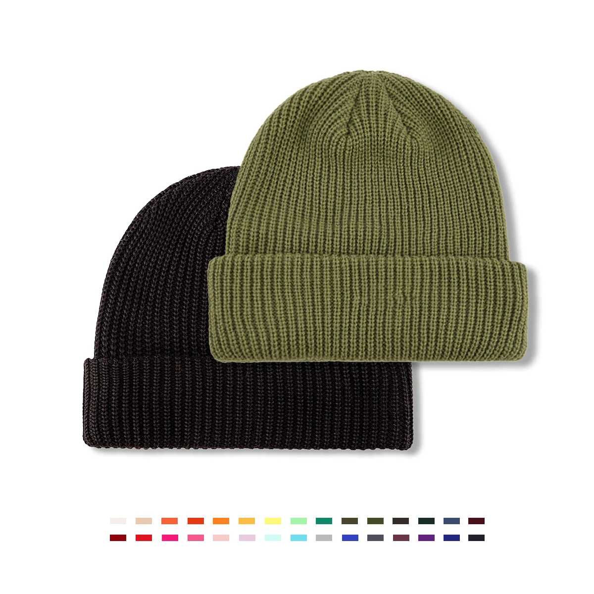 NEW Fashion Custom RPET Material High Quality Men Fisherman Beanies Women Knit Hat Trawler Beanie Hat  Cheap Winter Hat