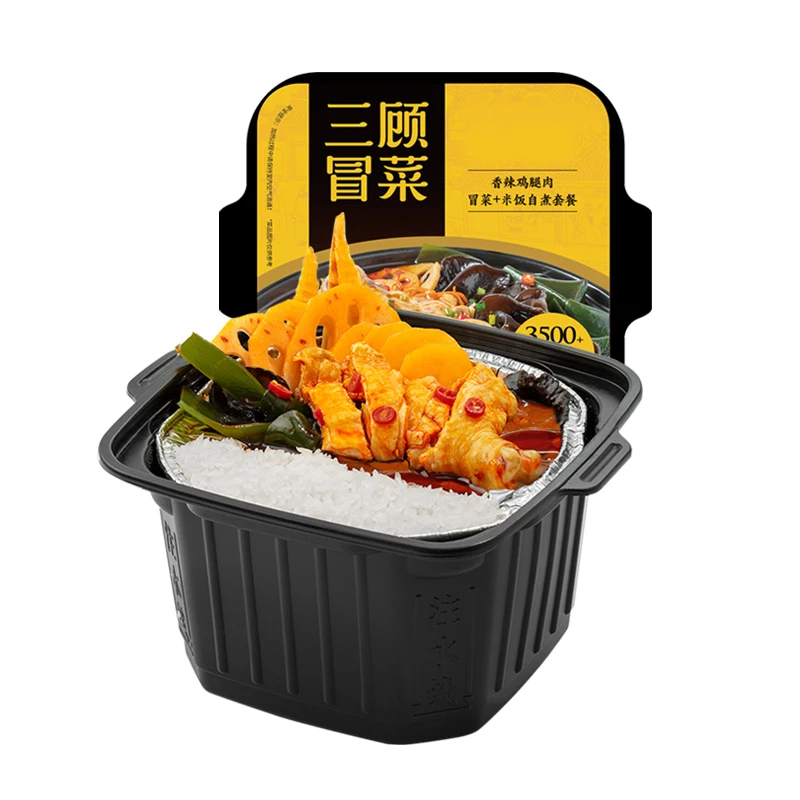 Spicy Chicken soup Self Heating food 595g/Box Spicy Hot Pot Self Heating Yummy Instant Hot Pot OEM