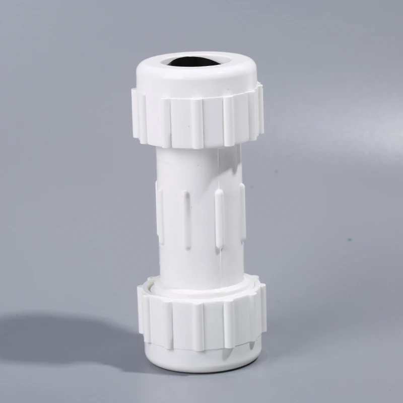 
Factory Direct Sale PVC SCH40 Compression Coupling Water Pipe Joint With Sealing Ring Plastic Quick Connector 