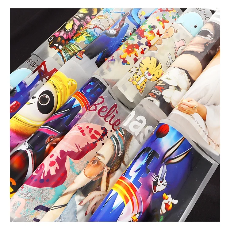 custom screen sticker iron on paper plastisol dtf heat transfers printing logo for clothes label