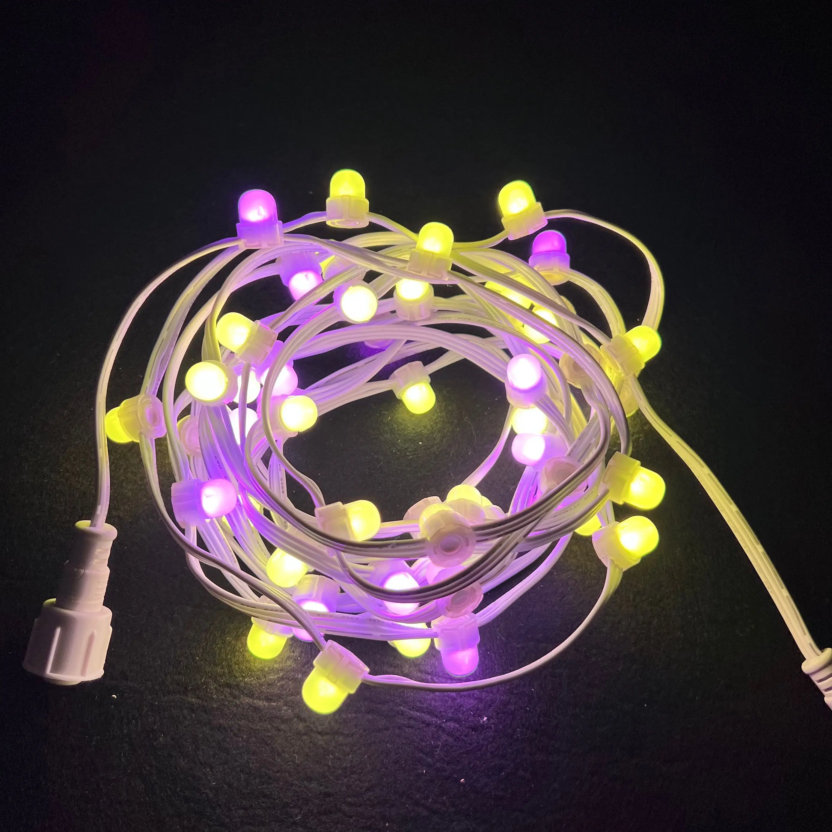 50 пикселей/комплект адресуемое DC12V 5050 SMD RGB WS2811 пиксельный узел 12 мм открытое отверстие IP68 матовое покрытие белый провод 13 5 мм/xConnect
