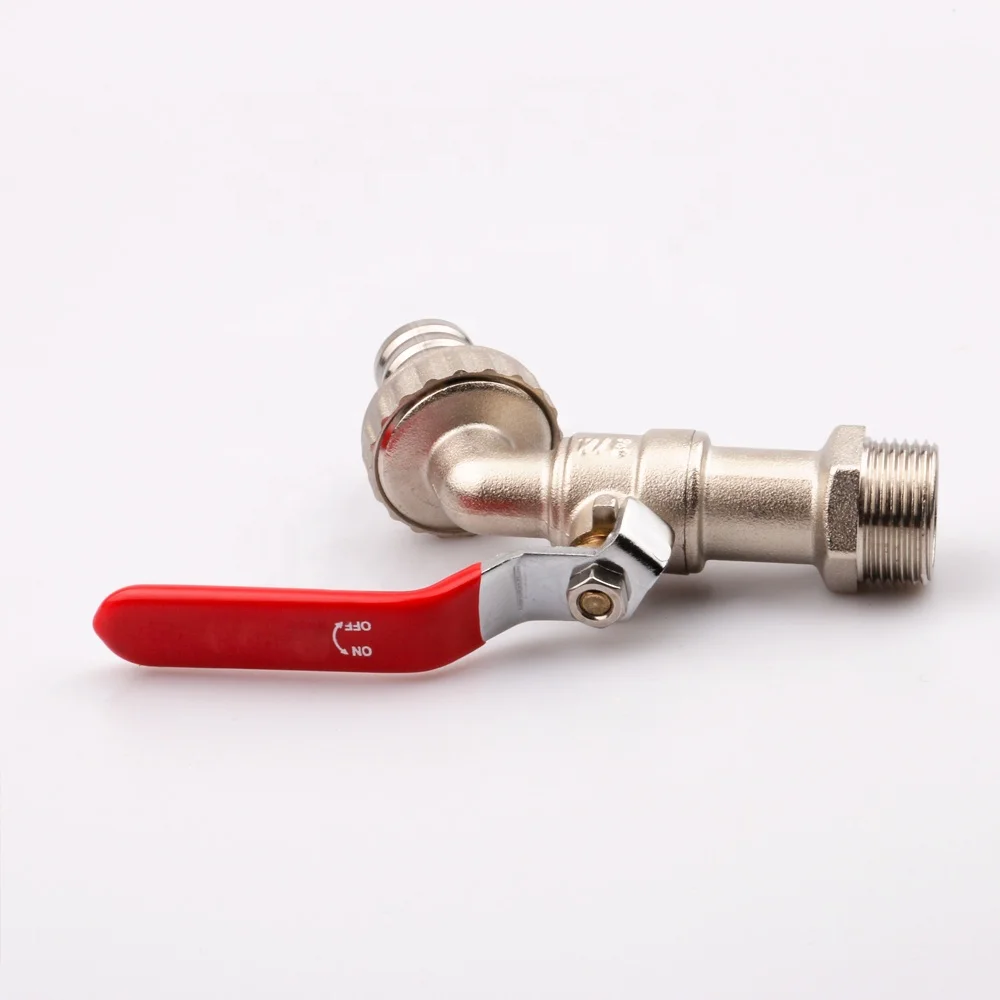 Латунный кран OUKE с никелевым покрытием, латунный водопроводный кран с длинной ручкой для стиральной машины