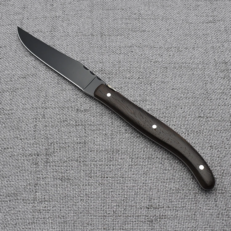 Hot sale france laguiole handle stainless steel 6pcs steak knife set flatware set cutlery set for dinner