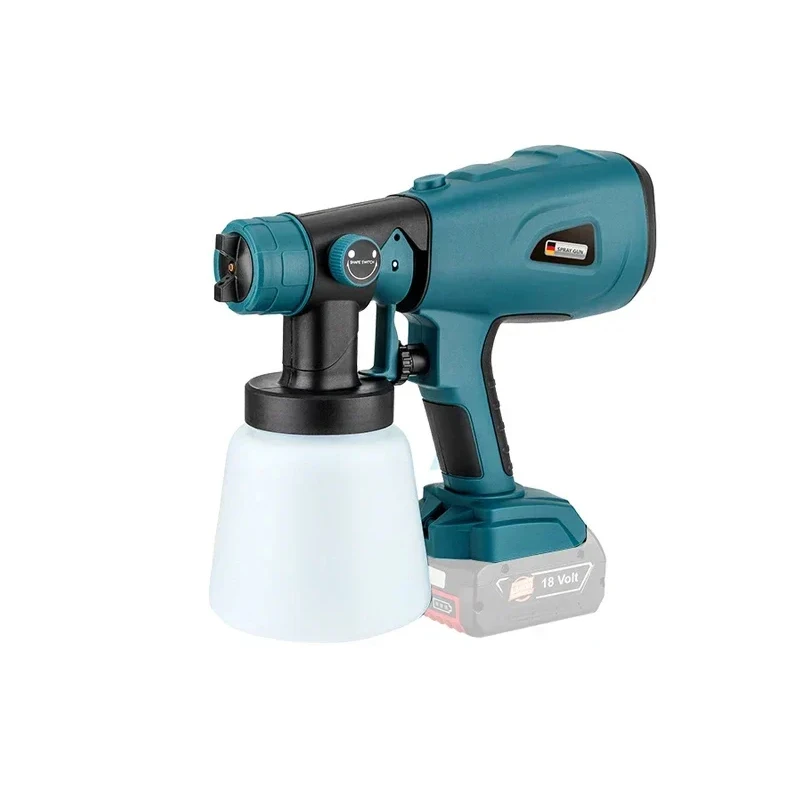 800ML Electric Spray Gun Handheld Cordless High Power Electric Paint Sprayer For Makita/Dewalt/Bosch/Milwaukee/Ryobi 18V Battery