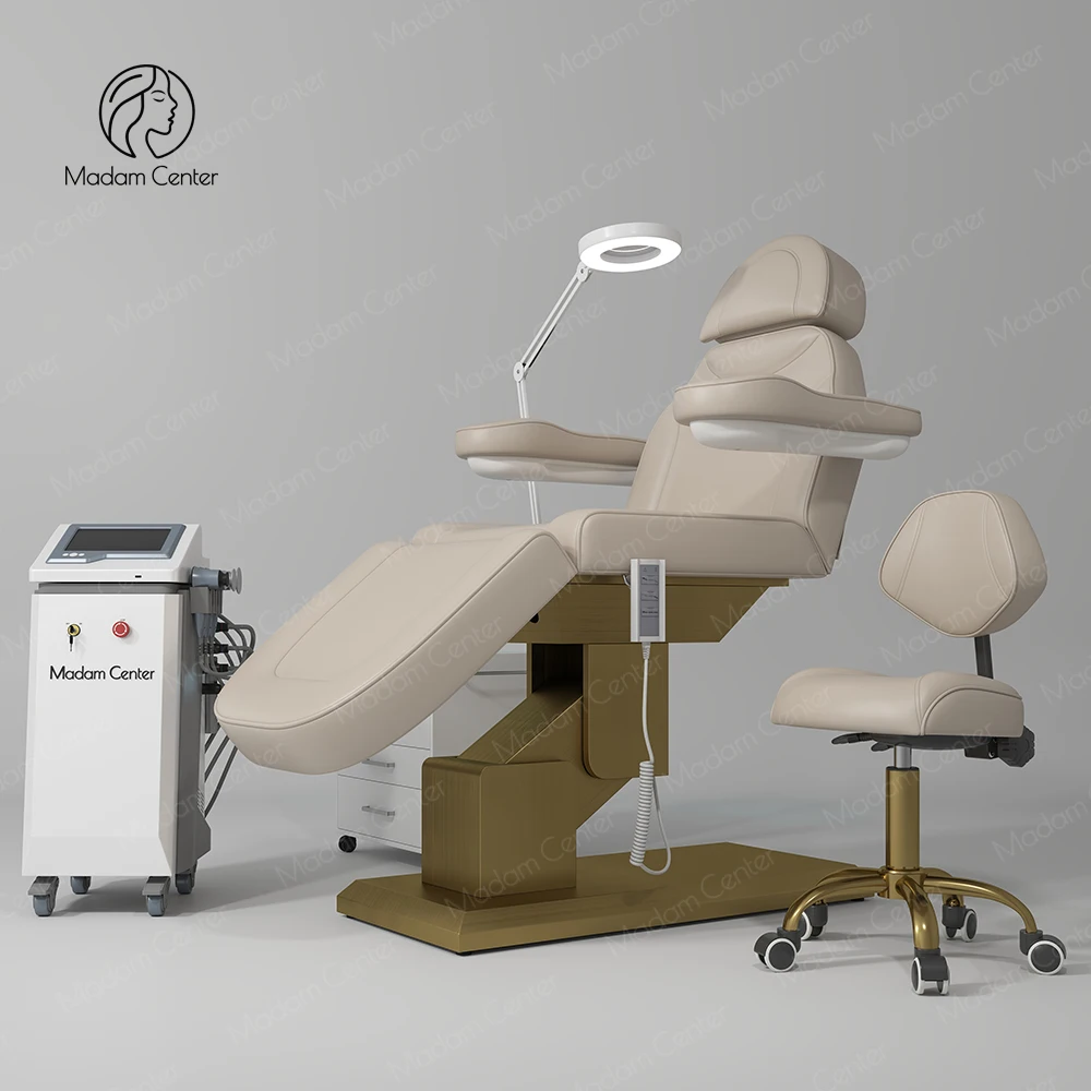 Косметическое оборудование для салона Madamcenter, массажная электрическая кровать, салон красоты Muebles Para Saln De Belleza, косметические студийные стулья