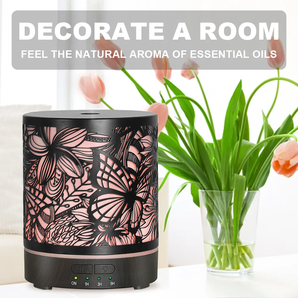 Butterfly Aroma Diffuser with seven Lights and Night Light Feature