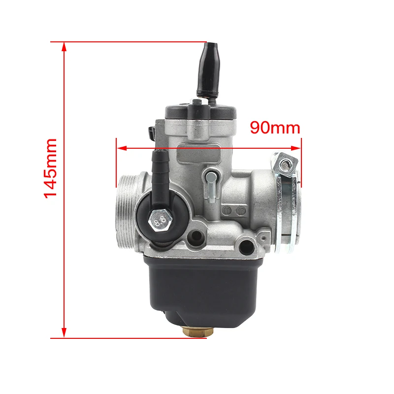 Universal Racing Carburetor Vergaser Dellorto PHBL 22 mm for 2/4T Stroke 50-300cc Carb Scooter Engine