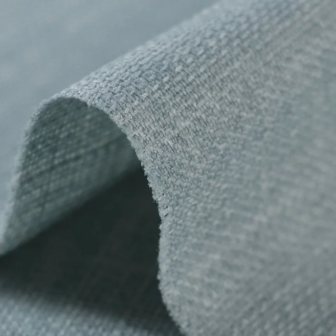 Manufacturers supply   as  linen Style in 100% polyester with Slub making sofa pillow fabric glasses box storage box bag fabric