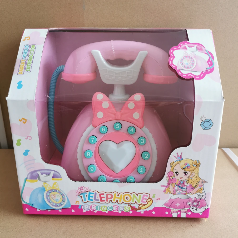 Old Style Telephone Kids Pretend Play Phone Toys Early Educational Kits Smartphone