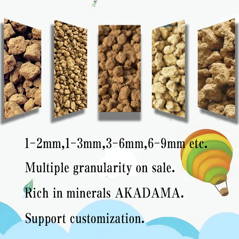 Hot sale Akadama bonsai soil red jade soil potted plants use akadama for potting