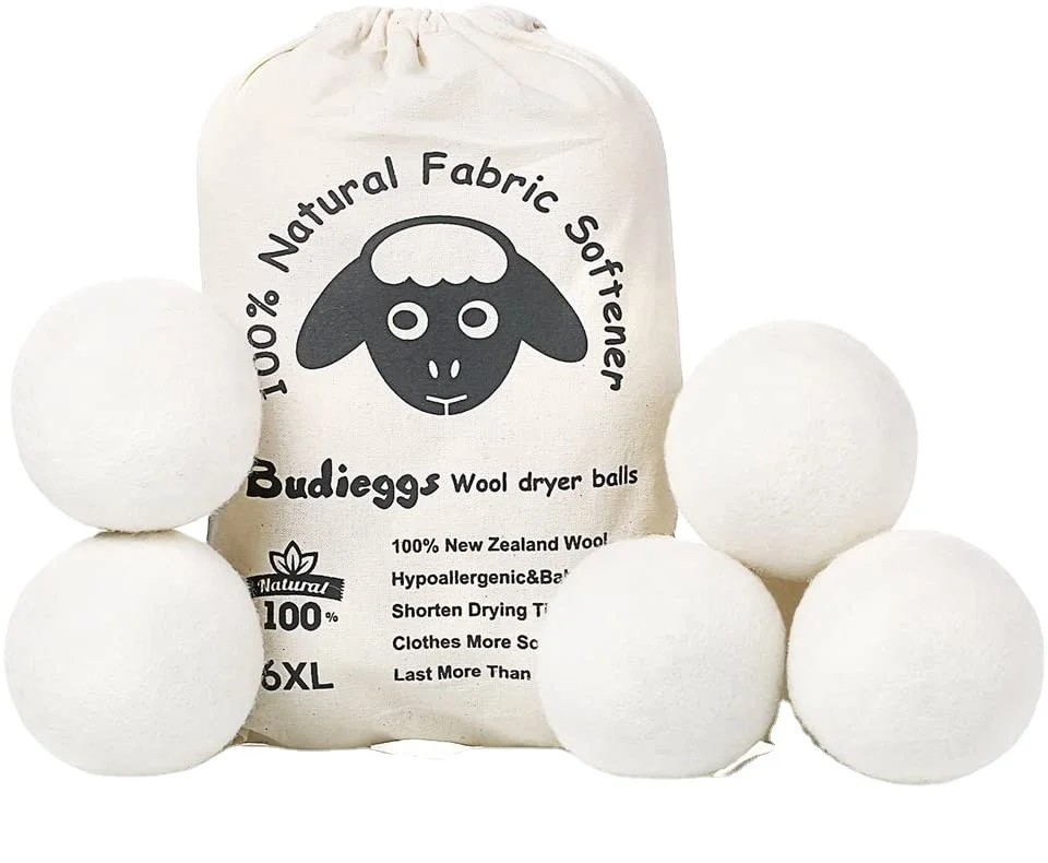best seller 2023 in USA  laundry new products eco  organic merino hand made wool felt dryer balls 6 pc  as seen on TV
