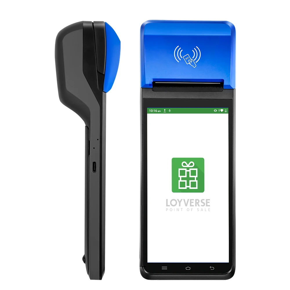 F1-5.5/5.99' NFC Termin Android Pos Takeaway Punto de Venta Touch Mobile Pos Handheld Terminal Machine Pos