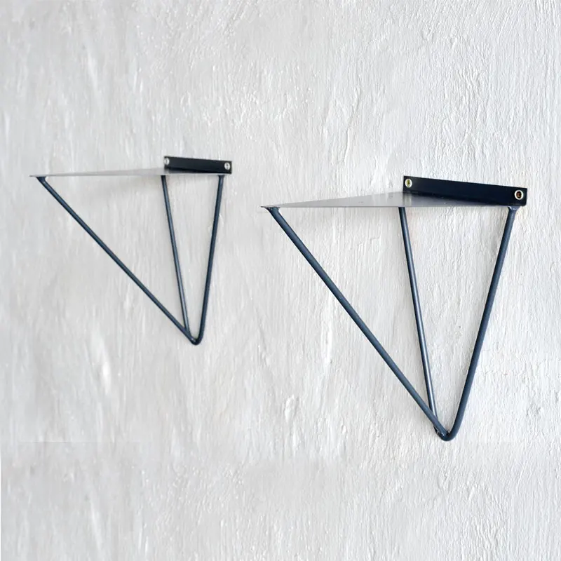 Custom  stamping and bending processing Stainless steel Solid Steel Heavy Duty Floating Shelf Brackets Blind Shelf Supports