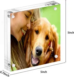 Photo Booth Frames - 4x6 Inch Clear Acrylic Plastic Display, Slanted Back Vertical Standing Picture or Display Sign Holder with