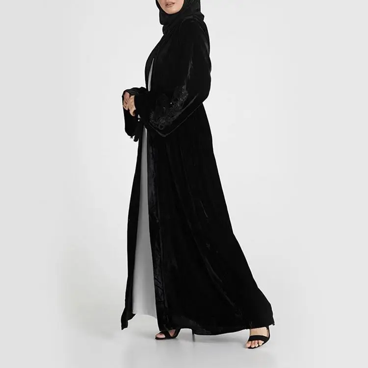 2019 Modest Women Maxi Daily Dubai Wholesale Market Leopard Dress Argyle Abaya Kimono