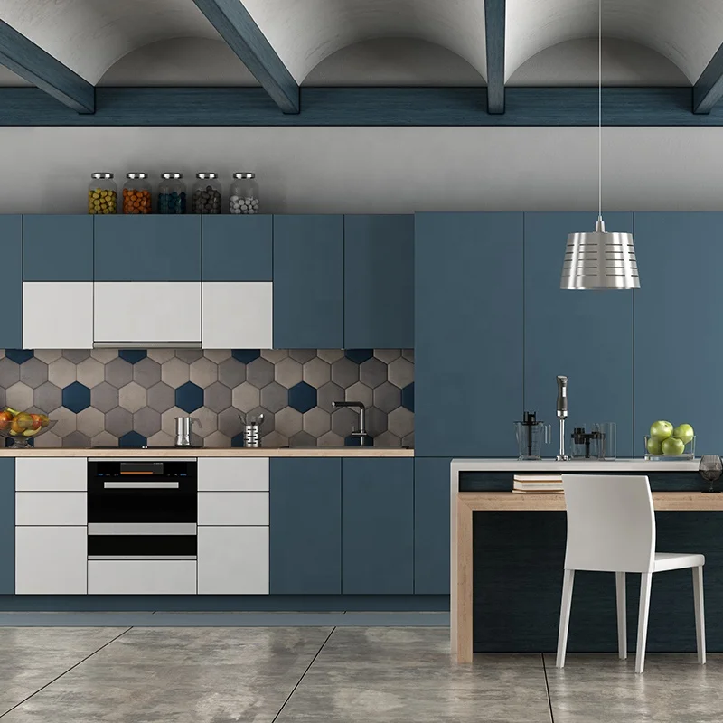 Vietnam Factory  Directly Modern Shaker Design Kitchen Cabinet Solid Wood Kitchen Furniture High Gloss Kitchen Cabinets