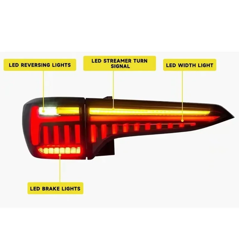 DRL Dynamic LED auto accessories Wholesale led tail light for fortuner back lamp tail lamp