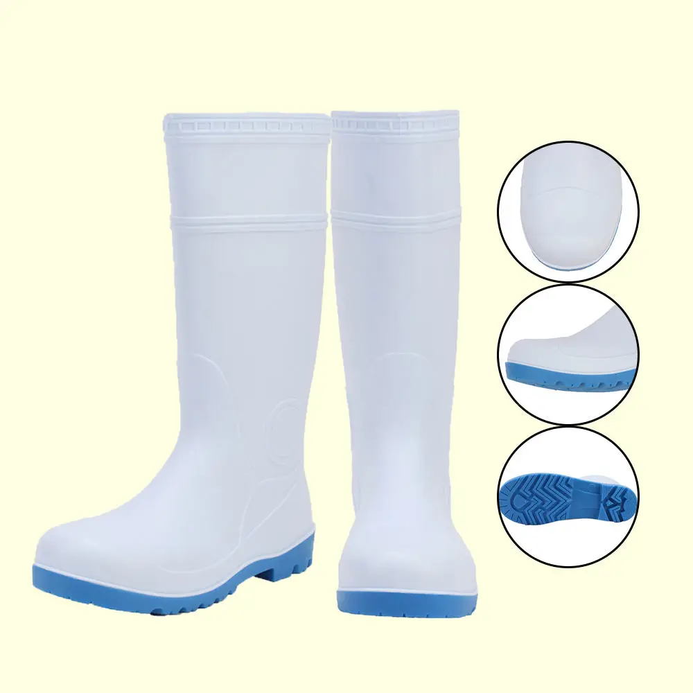 BIYATE  wholesale anti-slip unisex cheap long design wellington pvc rain boots gum boots safety waterproof for men