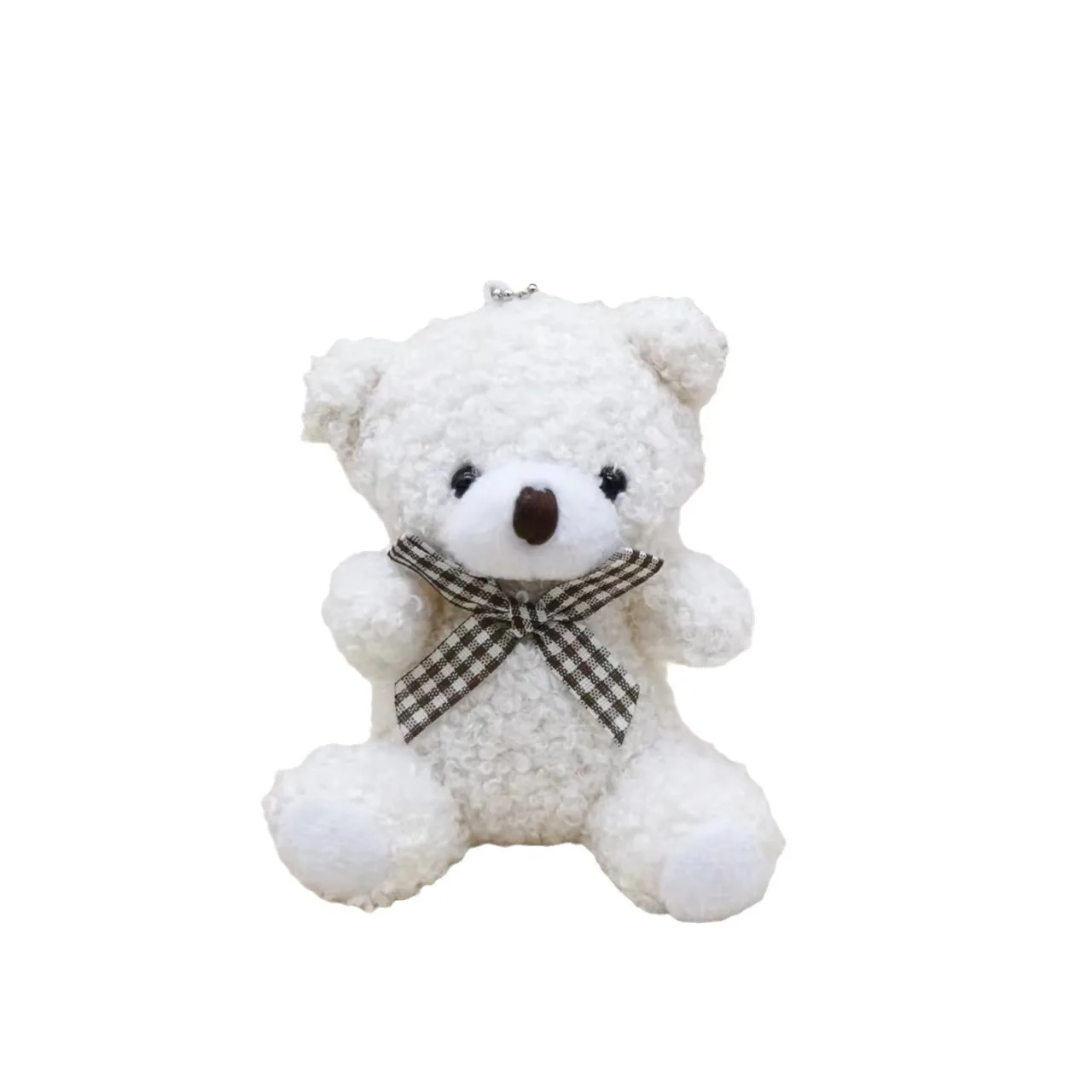 Cute sitting posture mini bear Teddy Bear doll plush toy key chain car decoration bag small pendant