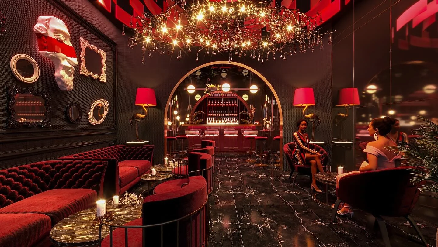 Luxury strip club nightclub bar lounge furniture restaurant booth red velvet fabric vip lounge karaoke sofas for night club