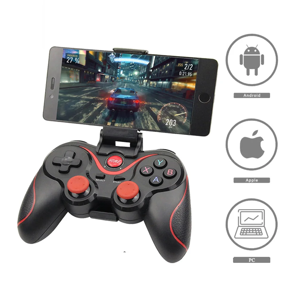 Mobile Wireless BT Game Controller X3 with Bracket Gamepad
