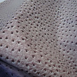 ostrich grain pu rexine synthetic artifical leather fabric for making bags/ostrich texture pu rexinefaux ostrich grain leather