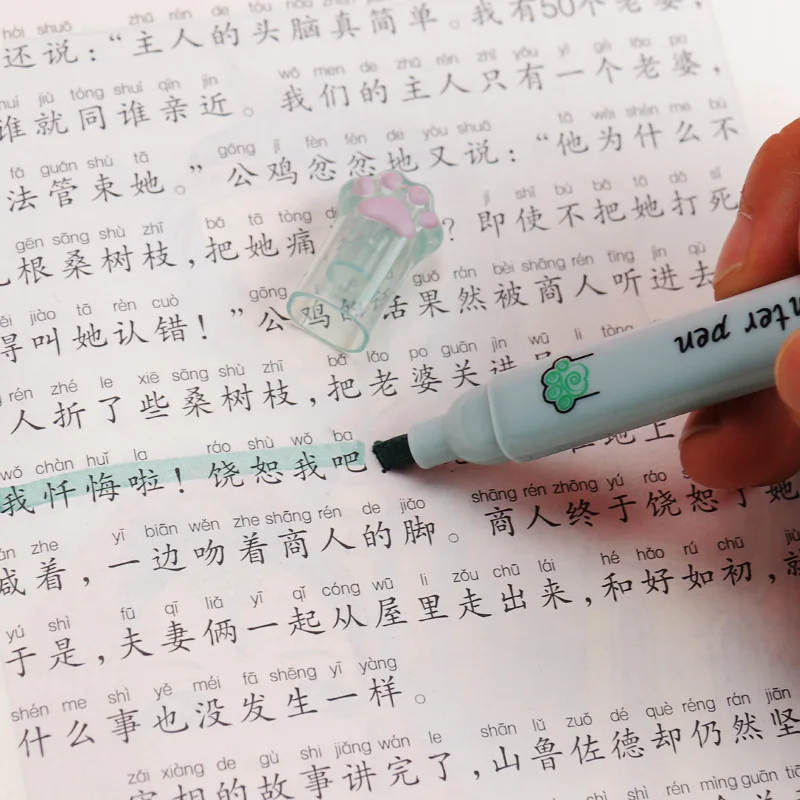 Набор маркеров 6 шт., набор пастельных цветных фломастеров, милые Канцтовары для детей, эстетические офисные и школьные принадлежности