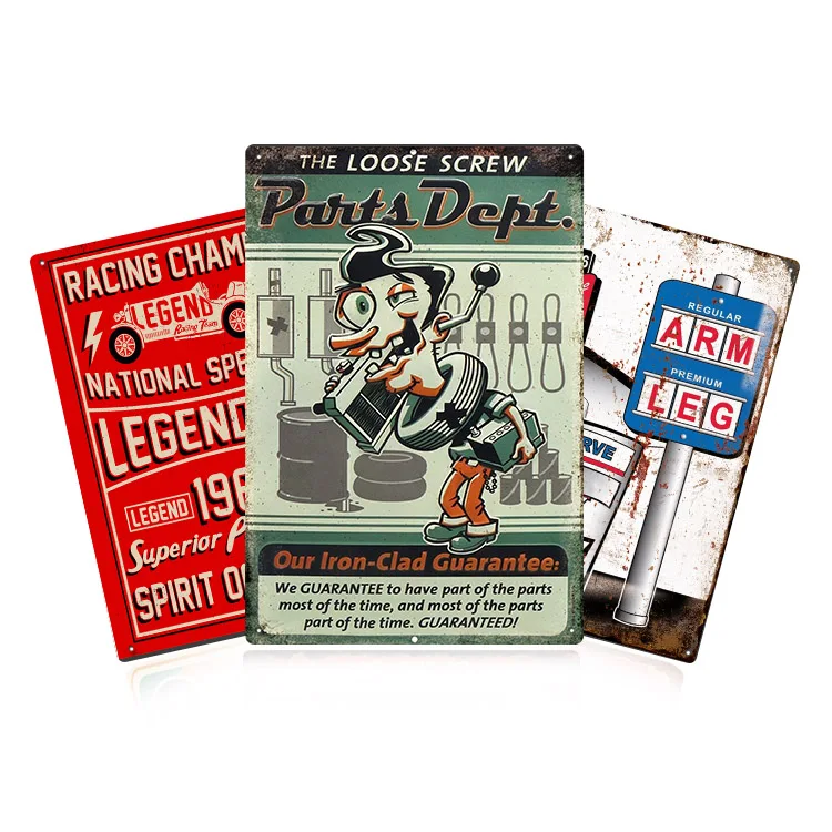 Metal poster  tin signs 20X30CM customized UV printing  Oil & Gasoline retro metal signs funny vintage metal signs