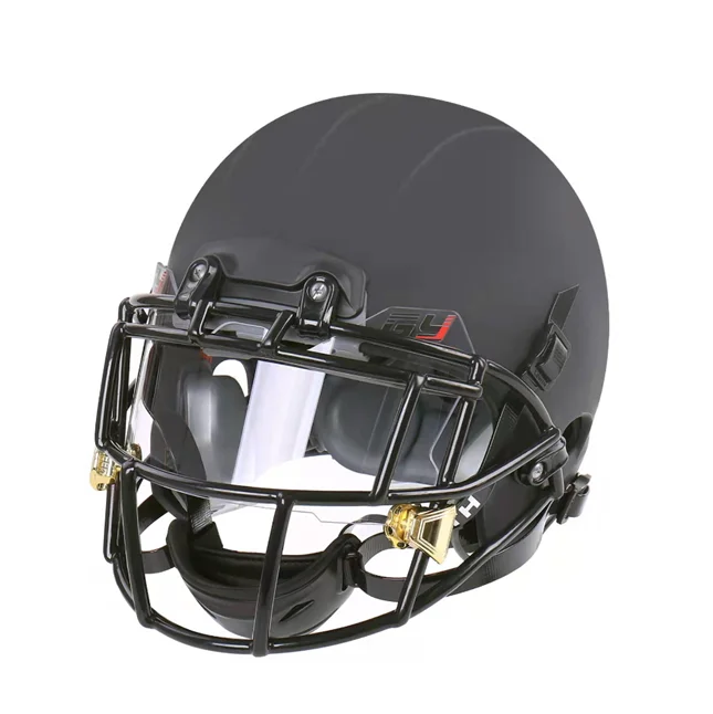 Good quality American football visors for helmet Youth football visor black  helmet Eye-shield visor FV228A