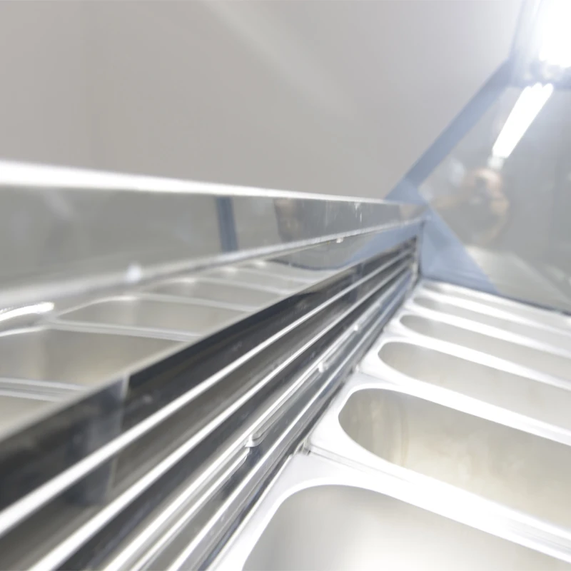 Factory direct sales counter top ice cream showcase freezer and gelato display freezer showcase