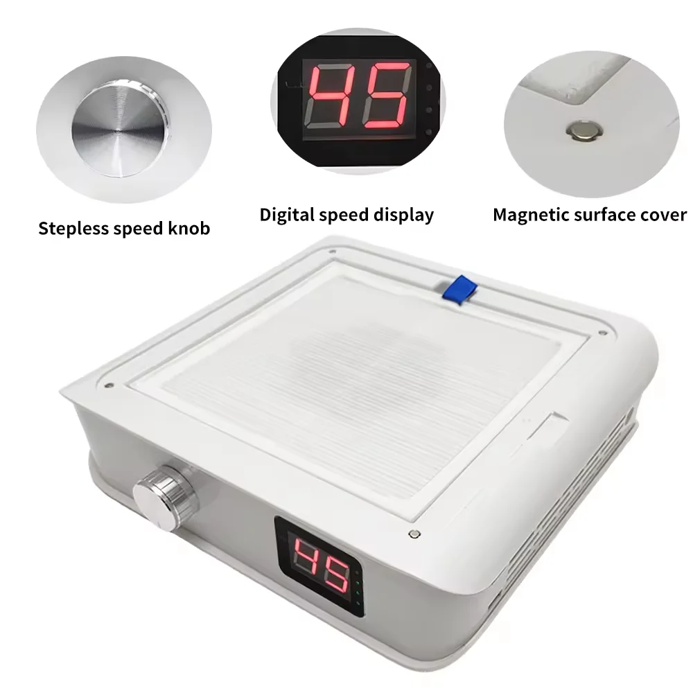 2024 Rechargeable Nail Dust Absober Strong Suction 4500RPM Nail Vacuum Extractor 60W Nail Dust Collector Vaccum Cleaner