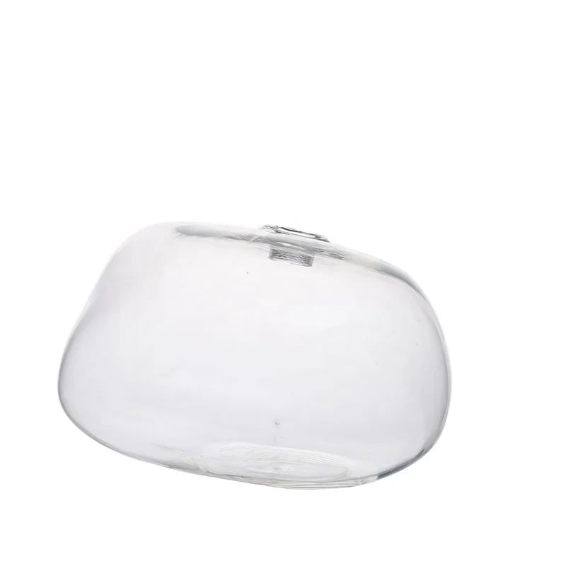 G9 screw glass lampshade clear Stone shape special shaped transparent inside G9 lighting cover