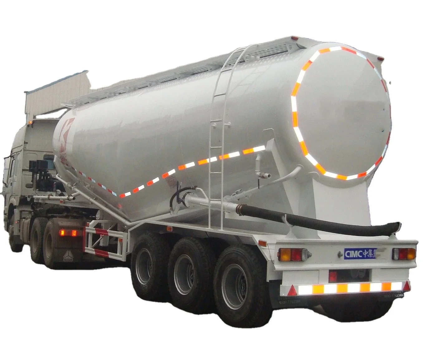 80-Ton Cement Tanker  Powder Tank Truck Trailer and Semi-Trailer for Sale