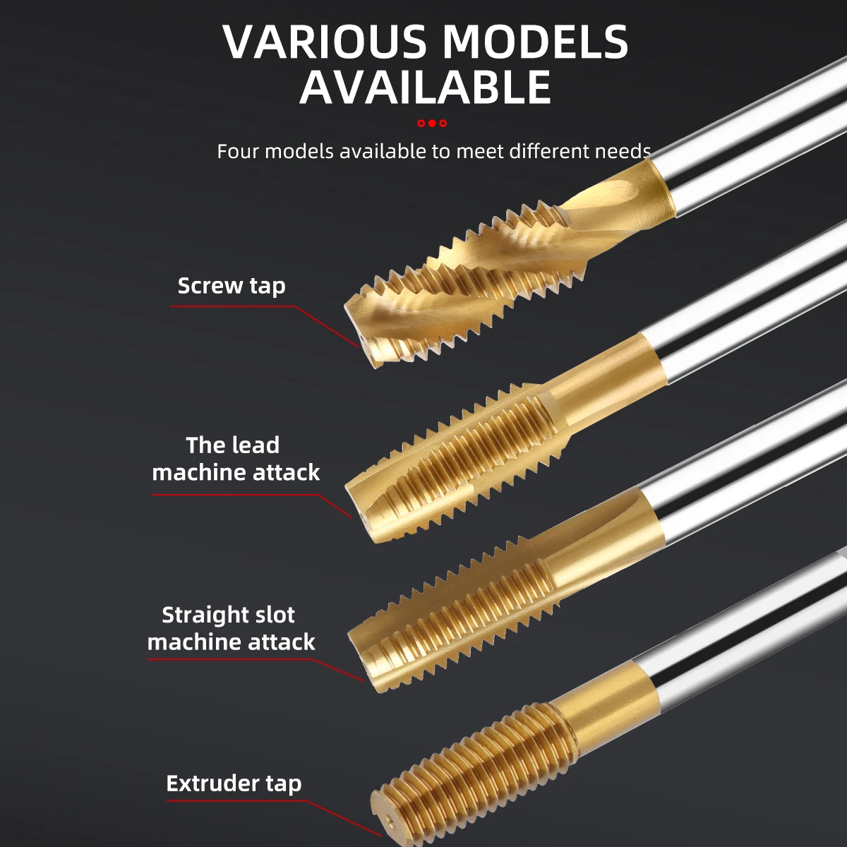 M2 Hgh-strength straight/tip/spiral Tap Special stainless steel