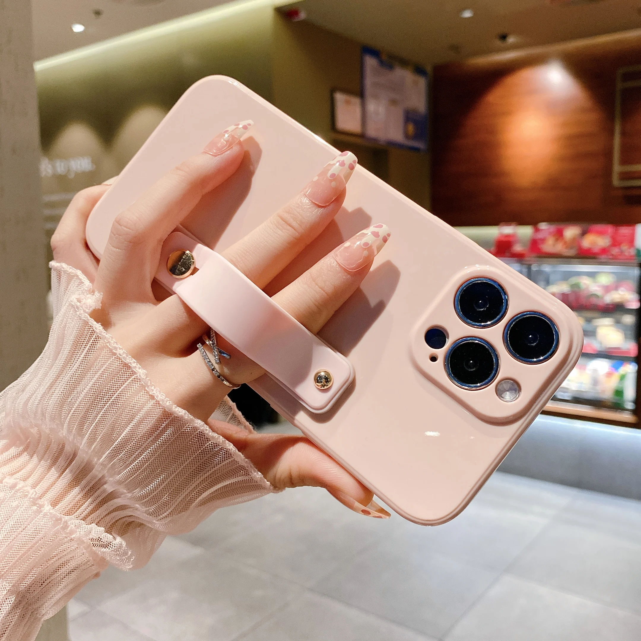 Silicone Cover For iPhone 13 12 Pro Max 11 Pro Max Case For iPhone X R Xs Xr 7 8Plus luxury Plating Case for iPhone 11 Cover