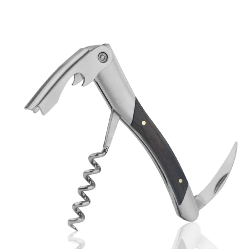 Черный классический штопор из черного дерева все в одном